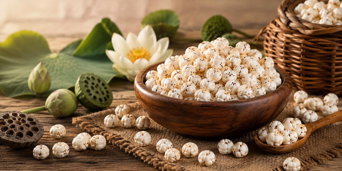 Phool Makhana fox nuts from Bihar