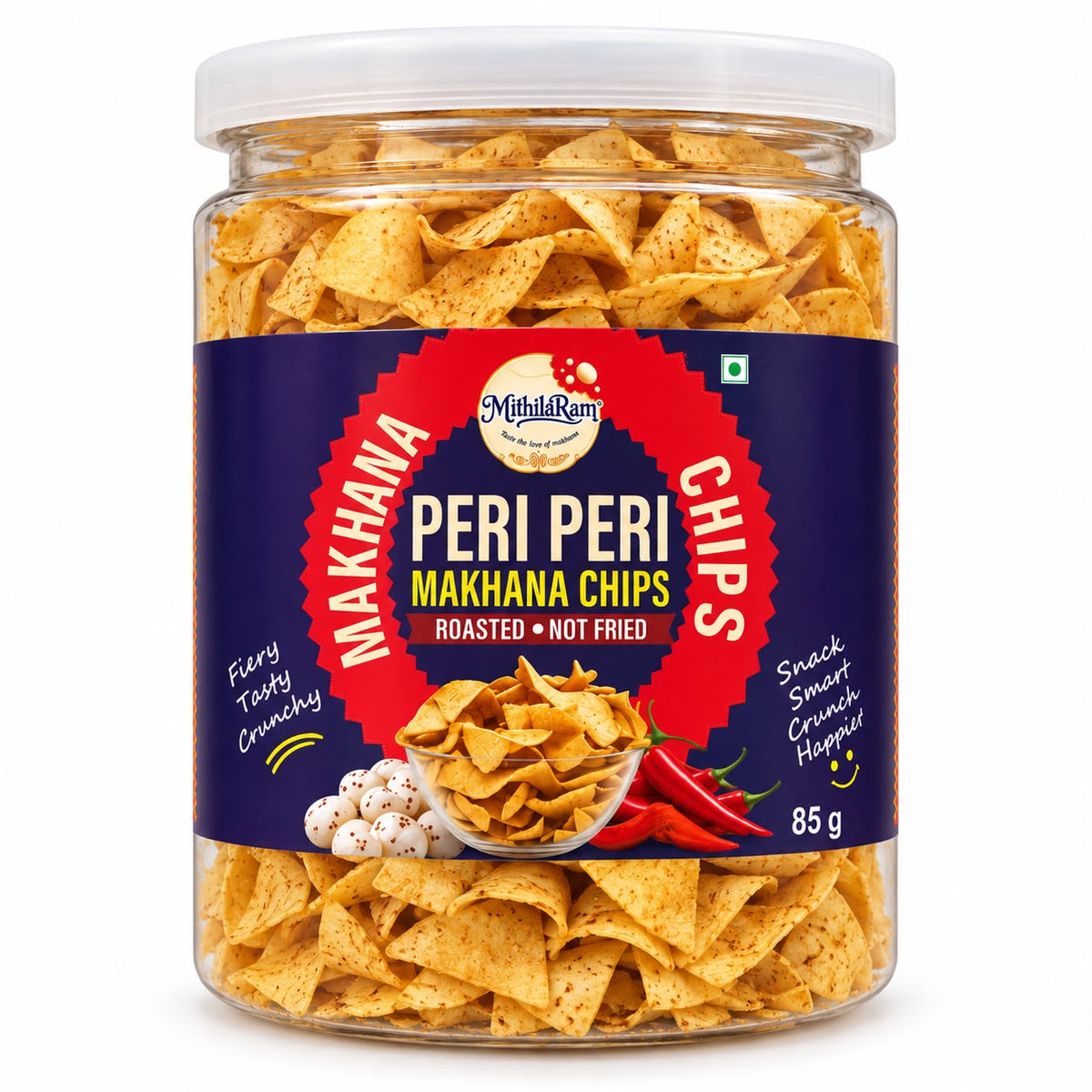 Mithilaram Peri Peri Makhana Chips – Roasted, Not Fried | 85g