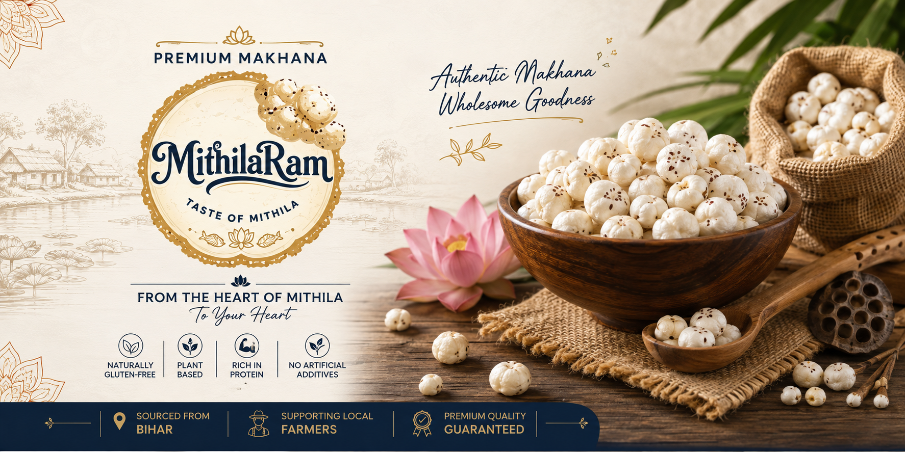 Premium Phool Makhana from Bihar