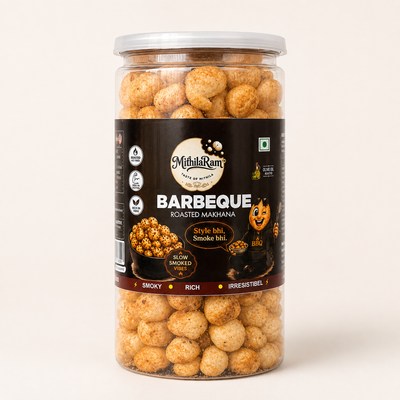 MithilaRam™ Barbeque Olive Oil Roasted Makhana (85 g)