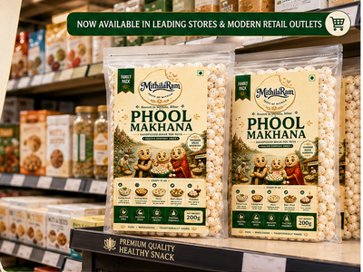 MithilaRam Phool Makhana — Premium Bihar Fox Nuts | 200g Pack